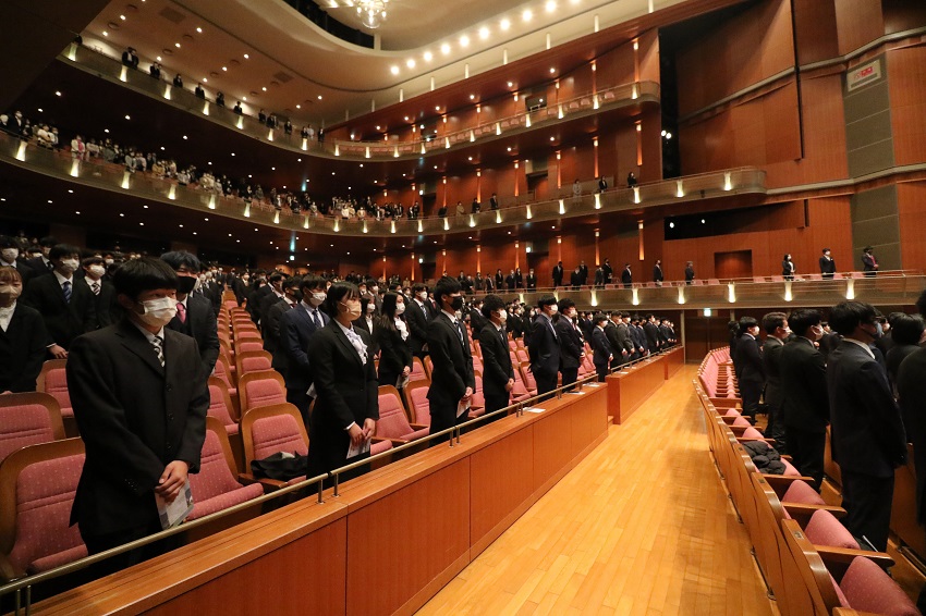 2022年度『入学式』を挙行 | BIWAKO SEIKEI TOPICS | びわこ成蹊